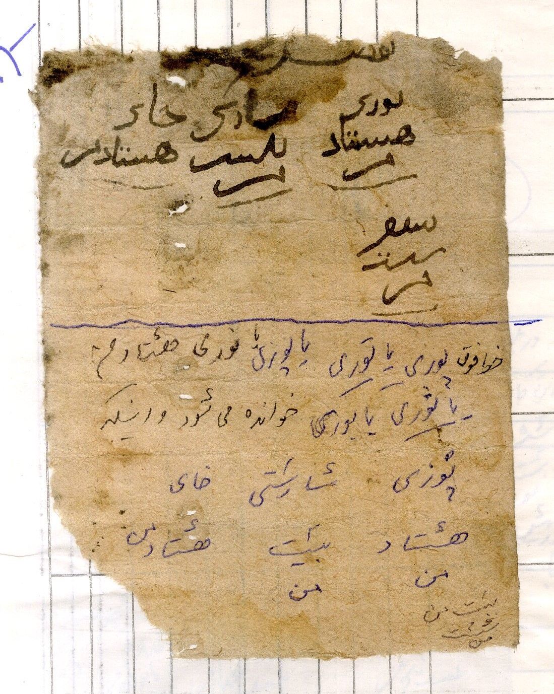 New Persian: Afghanistan National Archives, Firuzkuh 61: Folio (recto)