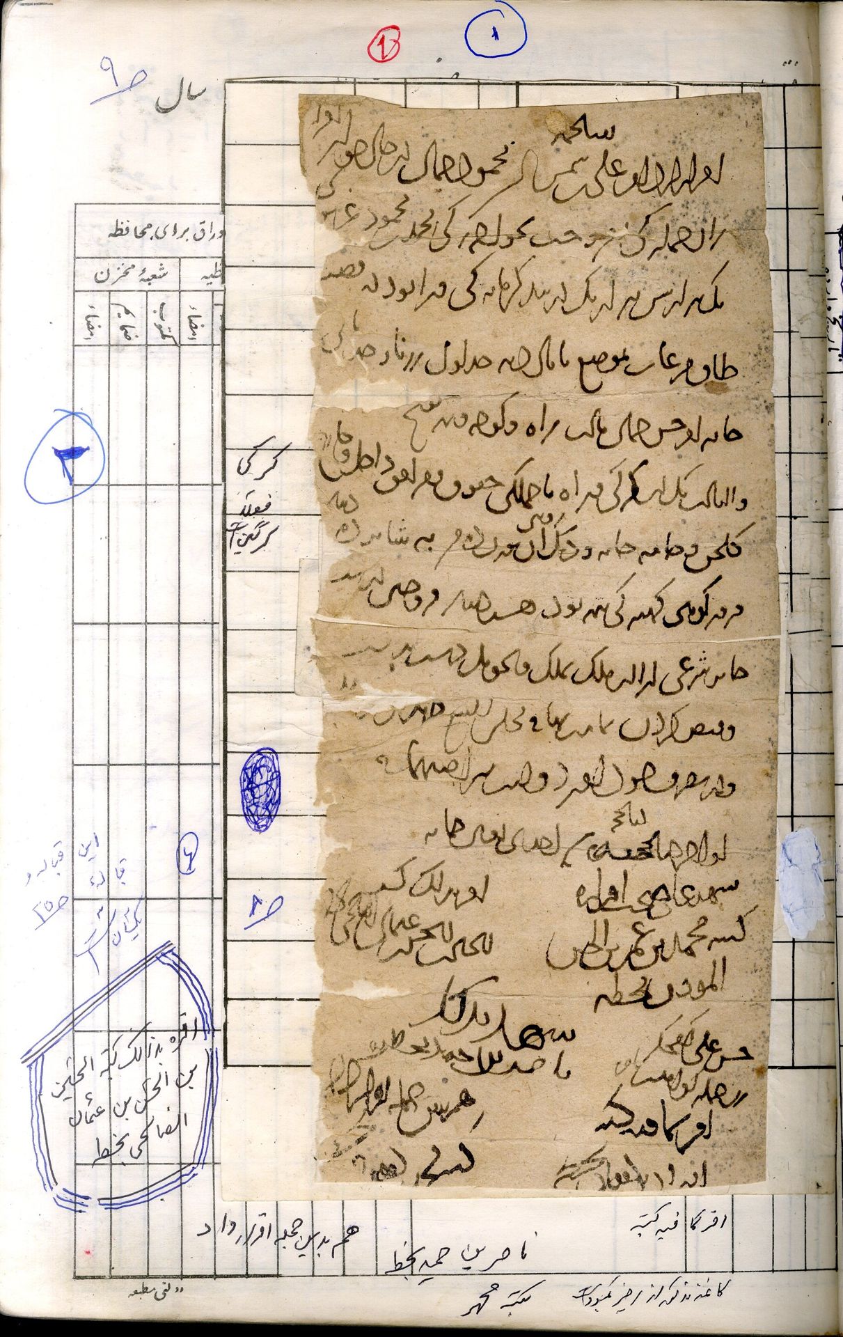 New Persian: Afghanistan National Archives, Firuzkuh 7: Folio (recto)