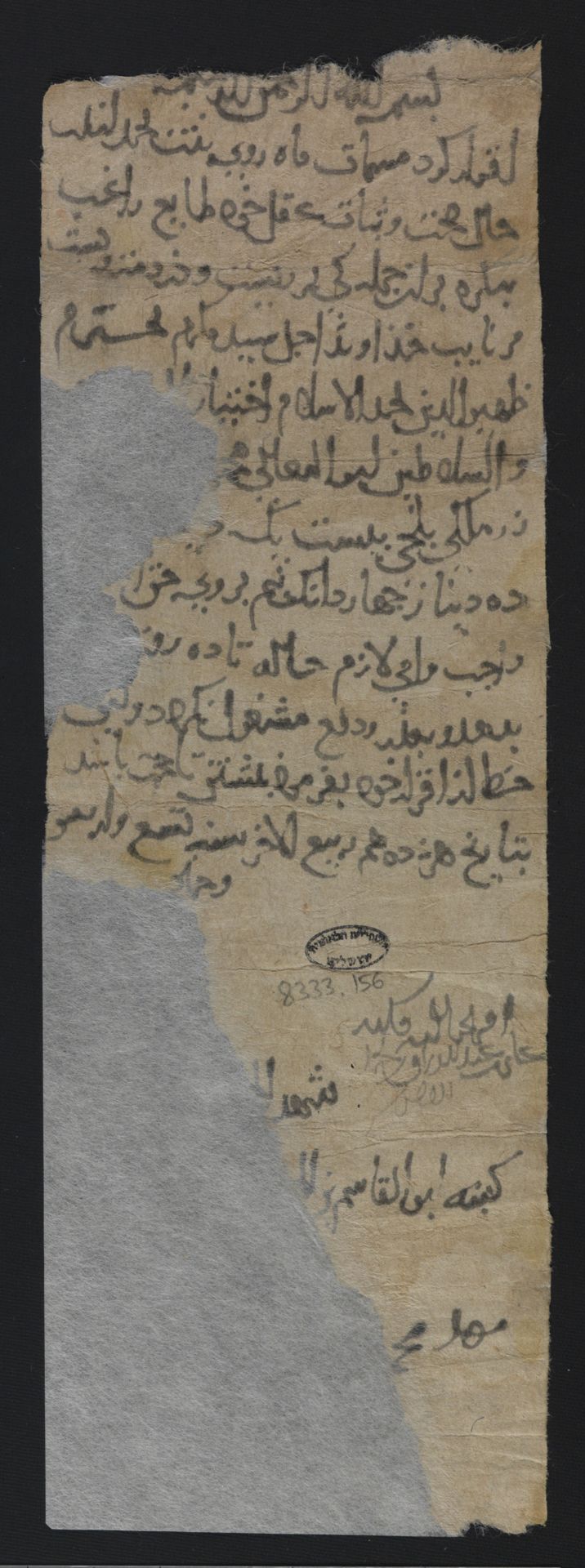 New Persian: National Library of Israel, Ms.Heb.8333.156, recto: Folio (recto)